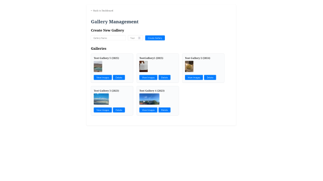Gallery management, uploading pictures